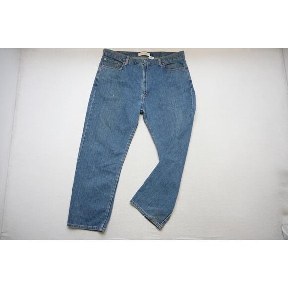 Levi's 550 Relaxed Fit Straight Blue Denim Jeans Rugged Mens Sz 40 x 30 - Picture 2 of 9